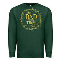 Sports Green Mens One Dad to rule them all  father's day gift Premium Sweatshirt - longCreatives