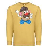 Antique Gold Womens Mr. Potato Head Simple Portrait Premium Sweatshirt - longCreatives