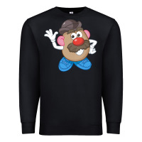 Black Womens Mr. Potato Head Simple Portrait Premium Sweatshirt - longCreatives