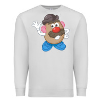 Dove Grey Womens Mr. Potato Head Simple Portrait Premium Sweatshirt - longCreatives