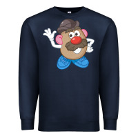 Navy Womens Mr. Potato Head Simple Portrait Premium Sweatshirt - longCreatives