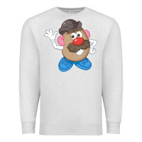 Oatmeal Heather Womens Mr. Potato Head Simple Portrait Premium Sweatshirt - longCreatives