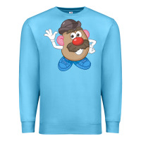 Ocean Blue Womens Mr. Potato Head Simple Portrait Premium Sweatshirt - longCreatives