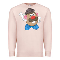 Pale Pink Womens Mr. Potato Head Simple Portrait Premium Sweatshirt - longCreatives