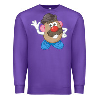 Purple Womens Mr. Potato Head Simple Portrait Premium Sweatshirt - longCreatives