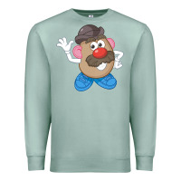 Seafoam Womens Mr. Potato Head Simple Portrait Premium Sweatshirt - longCreatives