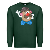 Sports Green Womens Mr. Potato Head Simple Portrait Premium Sweatshirt - longCreatives