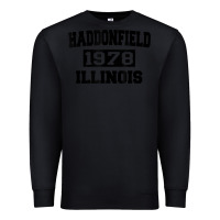 Black Haddonfield Illinois Halloween 1978 Halloween Spooky Scary Gift Premium Sweatshirt - longCreatives