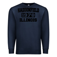 Navy Haddonfield Illinois Halloween 1978 Halloween Spooky Scary Gift Premium Sweatshirt - longCreatives