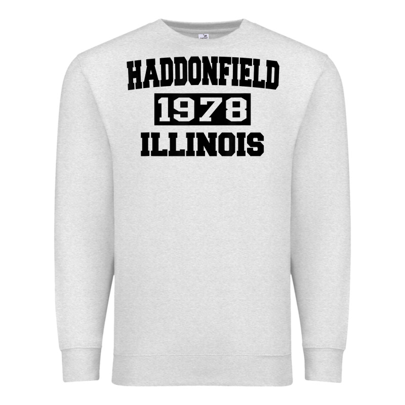 Haddonfield Illinois Halloween 1978 Halloween Spooky Scary Gift Premium Sweatshirt by longCreatives | Teevron