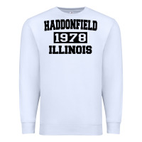 White Haddonfield Illinois Halloween 1978 Halloween Spooky Scary Gift Premium Sweatshirt - longCreatives