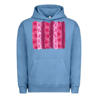 Pigment Pebble Blue breast cancer brushstroke Urban Hoodie - AdoDesignShop