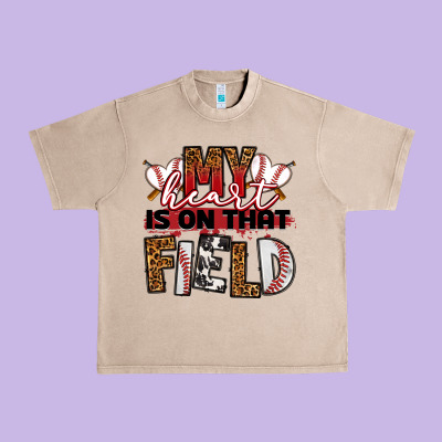 My Heart Is On That Field Baseball Urban Heavy Tee Designed By Ranaportraitstore