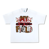 White my heart is on that field baseball Urban Heavy Tee - RanaPortraitStore