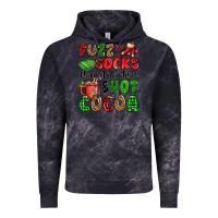 Cloud Black fuzzy socks flannel blankets and hot cocoa Vintage Hoodie - OliviaCreatesArt