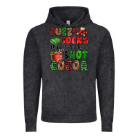 Vintage Black fuzzy socks flannel blankets and hot cocoa Vintage Hoodie - OliviaCreatesArt