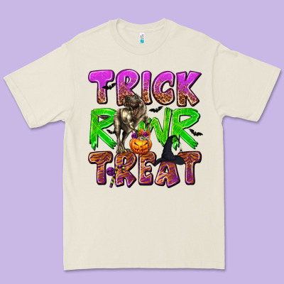 Trick Rawr Treat Premium Tee Designed By Texasbilliewilder