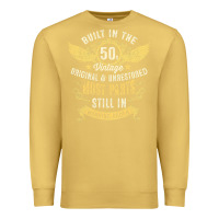 Antique Gold Mens Vintage 1950s Built In The 50s Fifties Funny 70th Birthday Premium Sweatshirt - longCreatives