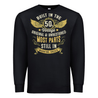 Black Mens Vintage 1950s Built In The 50s Fifties Funny 70th Birthday Premium Sweatshirt - longCreatives