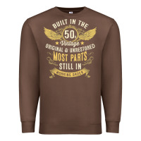 Chestnut Mens Vintage 1950s Built In The 50s Fifties Funny 70th Birthday Premium Sweatshirt - longCreatives