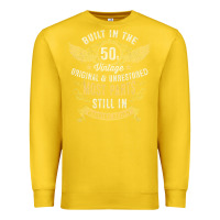 Lemon Mens Vintage 1950s Built In The 50s Fifties Funny 70th Birthday Premium Sweatshirt - longCreatives