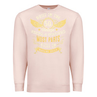 Pale Pink Mens Vintage 1950s Built In The 50s Fifties Funny 70th Birthday Premium Sweatshirt - longCreatives