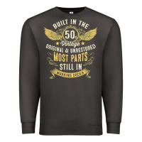 Smoke Mens Vintage 1950s Built In The 50s Fifties Funny 70th Birthday Premium Sweatshirt - longCreatives