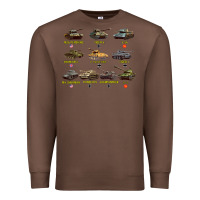 Chestnut Top Ten Best WW2 Tanks M4 Sherman Panzer IV Tiger II T34 Premium Sweatshirt - longCreatives