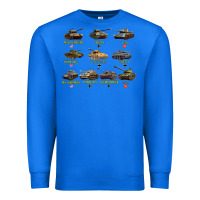 True Royal Top Ten Best WW2 Tanks M4 Sherman Panzer IV Tiger II T34 Premium Sweatshirt - longCreatives