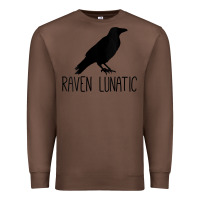 Chestnut Womens Raven Lunatic, Funny Bird Lover Gift Men Women Kids Premium Sweatshirt - longCreatives