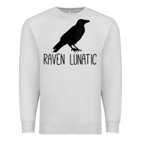 Dove Grey Womens Raven Lunatic, Funny Bird Lover Gift Men Women Kids Premium Sweatshirt - longCreatives