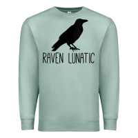 Seafoam Womens Raven Lunatic, Funny Bird Lover Gift Men Women Kids Premium Sweatshirt - longCreatives