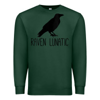 Sports Green Womens Raven Lunatic, Funny Bird Lover Gift Men Women Kids Premium Sweatshirt - longCreatives