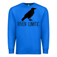 True Royal Womens Raven Lunatic, Funny Bird Lover Gift Men Women Kids Premium Sweatshirt - longCreatives