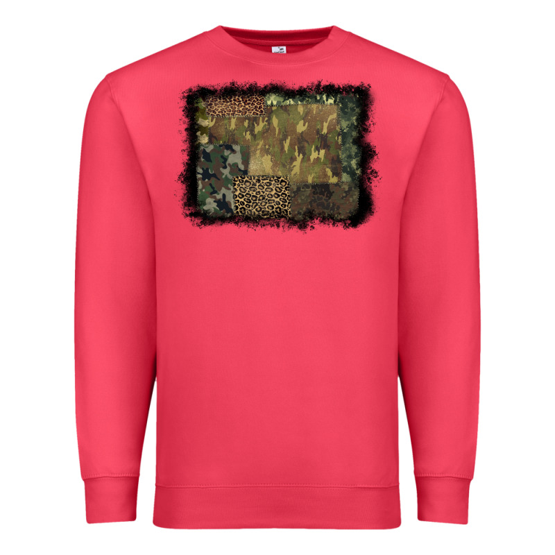 Camouflage Leopard Background Premium Sweatshirt by BarkalooDesign | Teevron