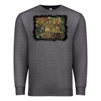 Charcoal Heather camouflage leopard background Premium Sweatshirt - BarkalooDesign