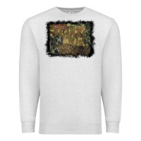 Oatmeal Heather camouflage leopard background Premium Sweatshirt - BarkalooDesign