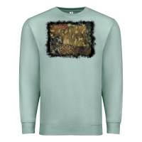 Seafoam camouflage leopard background Premium Sweatshirt - BarkalooDesign