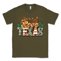 Army Green Love Texas 4th of july Classic Tee - HowdyJamesFarm