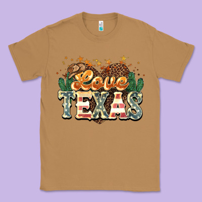 Love Texas 4th Of July Classic Tee Designed By Howdyjamesfarm