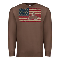 Chestnut Snowmobile USA Flag Snow Sled Patriotic Snowmobiling Gift Premium Sweatshirt - longCreatives