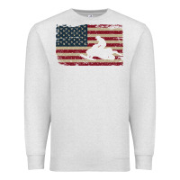 Oatmeal Heather Snowmobile USA Flag Snow Sled Patriotic Snowmobiling Gift Premium Sweatshirt - longCreatives