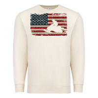 Sandshell Snowmobile USA Flag Snow Sled Patriotic Snowmobiling Gift Premium Sweatshirt - longCreatives