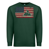 Sports Green Snowmobile USA Flag Snow Sled Patriotic Snowmobiling Gift Premium Sweatshirt - longCreatives