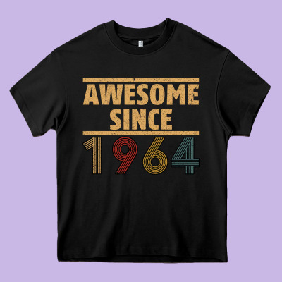 Awesome Since 1964 Heavy Core Tee Designed By Bettercallsaul
