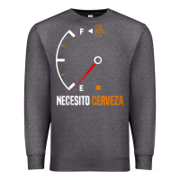 Charcoal Heather Mexican beer necesito cerveza cool & funny sayings Premium Sweatshirt - longCreatives