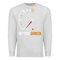 Dove Grey Mexican beer necesito cerveza cool & funny sayings Premium Sweatshirt - longCreatives