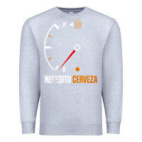 Heather Grey Mexican beer necesito cerveza cool & funny sayings Premium Sweatshirt - longCreatives