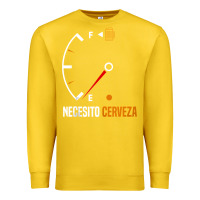 Lemon Mexican beer necesito cerveza cool & funny sayings Premium Sweatshirt - longCreatives