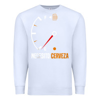 White Mexican beer necesito cerveza cool & funny sayings Premium Sweatshirt - longCreatives